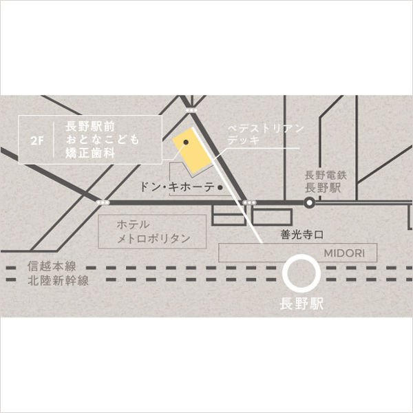長野駅から直結徒歩3分